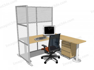 Imagist3ds 061064 - 3D Office Furniture 3D-Modell