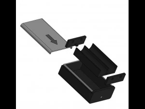 of the 18650 battery case 3D Print Model