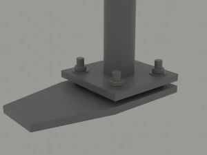 Modern Streep lamp 3D Model
