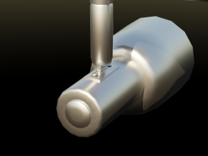 Metalic Ceiling Lamp Indoors Model 3D