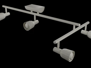 Metalic Ceiling Lamp Indoors 3D Model