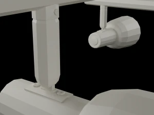 Metalic Ceiling Lamp Indoors 3D Model