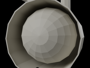 Metalic Ceiling Lamp Indoors Model 3D
