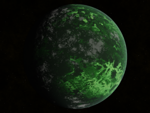 Five diverse planets with procedural map generation 3D Model