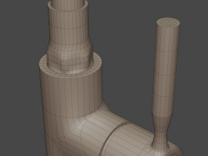 Modern Faucet rigged 3D Model