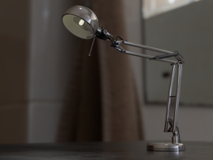 Table lamp with mirror coating 3D Model