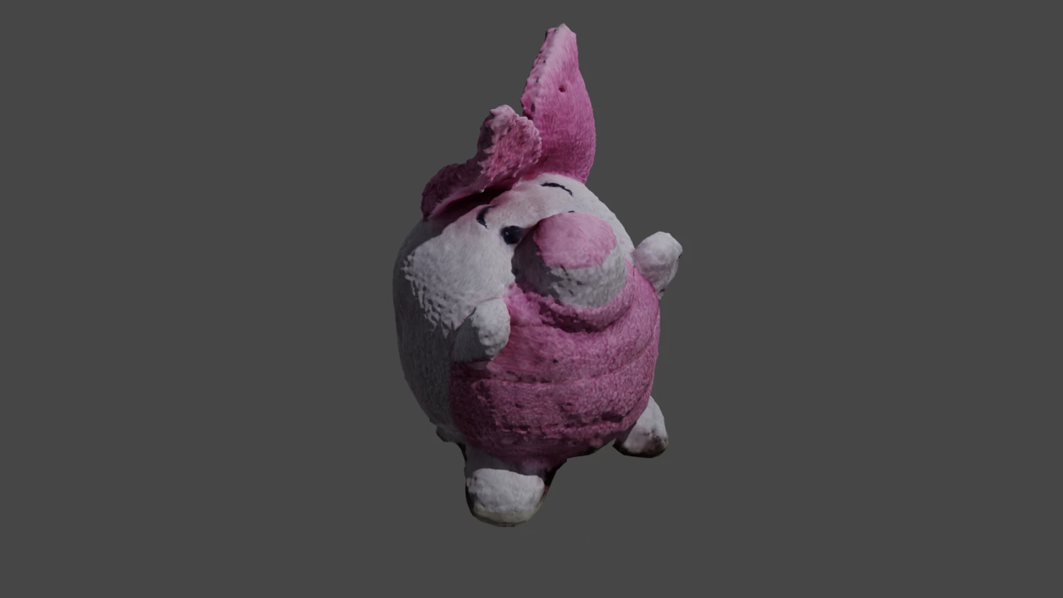 Little Plush Pig 3D Model .c4d .max .obj .3ds .fbx .stl .blend