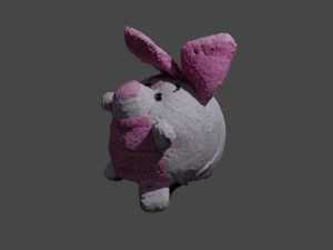 Little Plush Pig 3D Model