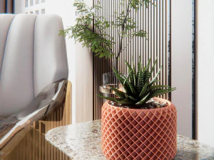 Mel de planta em vaso Modelo de Impressão 3D