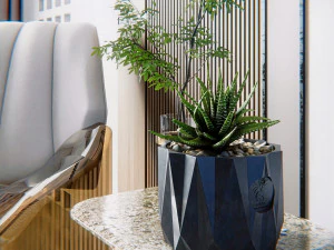 Origami de planta em vaso Modelo de Impressão 3D