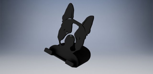 Dog holder phone 3D Print Model .c4d .max .obj .3ds .fbx .stl .blend