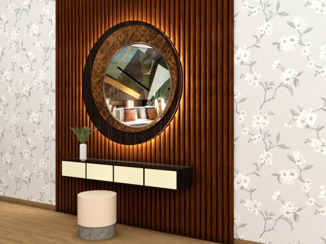 Harper Mirror 3D Модель .c4d .max .obj .3ds .fbx .stl .blend 
