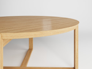 Circular magazine table 3D Model