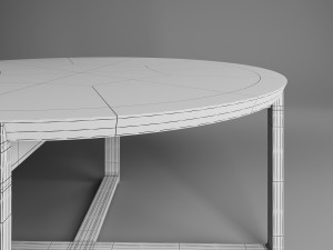 Circular magazine table 3D Model