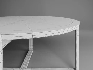 Circular magazine table 3D Model