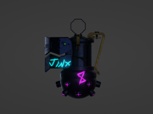 Granade Jinx Arcane 3D Model