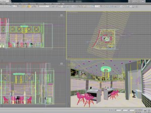 Optical Shop Decoration Design 3D Model