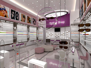 Optical Shop Decoration Design 3D Model