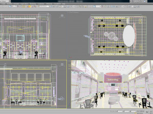 Optical Shop Decoration Design 3D Model