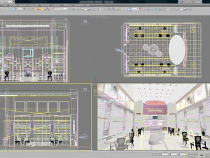Optical Shop Decoration Design 3D Model