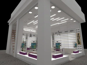 Optical Shop Decoration Design 3D Model