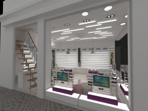 Optical Shop Decoration Design 3D Model