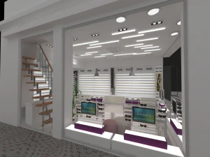 Optical Shop Decoration Design 3D Model