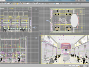 Optical Shop Decoration Design 3D Model