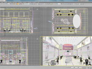 Optical Shop Decoration Design 3D Model