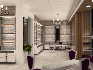 Optical Shop Decoration Design 3D Model