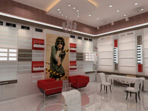 眼镜店装修设计 3D 模型