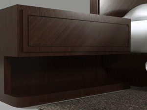 Minimalist Bed Set 3D 모델