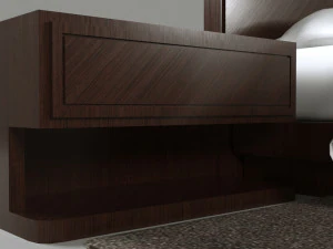 Minimalist Bed Set 3D Model