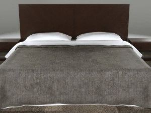 Minimalist Bed Set 3D Model