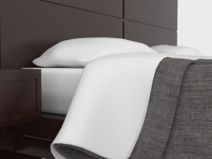 Minimalist Bed Set 3D 모델