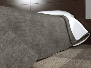Minimalist Bed Set 3D 모델