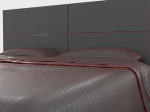 Minimalist Bed Set 3D Model