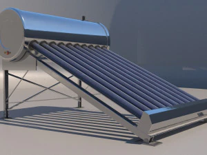 Solar Water Heater 3D Model