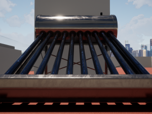 Solar Water Heater Modello 3D