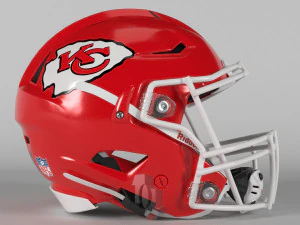 CHIEFS KANSAS CITY Kask Futbolu AFC Doğu 3D Model