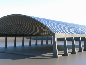 Arch Roof 3D Model