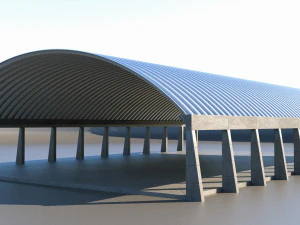 아치 지붕 3D 모델