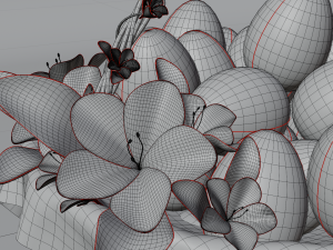Easter Eggs Basket 3D मॉडल