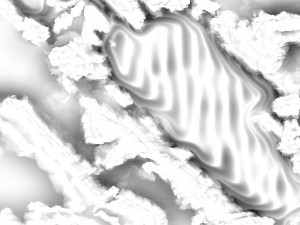 Layered Desert Sand Dunes and Rocks Terrain Model 3D