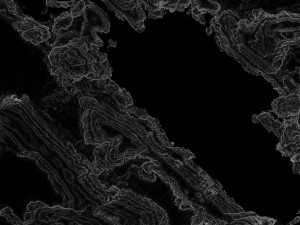 Layered Desert Sand Dunes and Rocks Terrain Model 3D