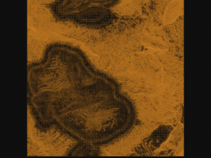 Layered Desert Ridge Lake Terrain 3D Modell