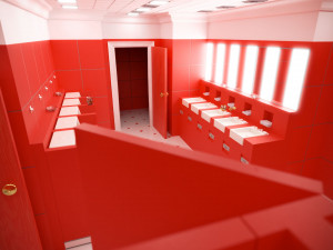 The Shining 1980 - Overlook Hotel - The Red Bathroom Modelo 3D