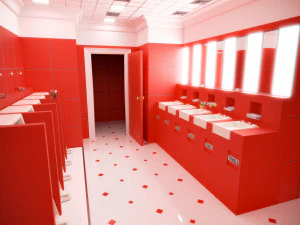 The Shining 1980 - Overlook Hotel - The Red Bathroom 3D Model