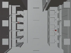 The Shining 1980 - Overlook Hotel - The Red Bathroom 3D Model