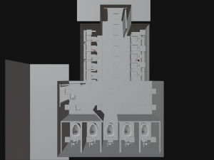 The Shining 1980 - Overlook Hotel - The Red Bathroom Modelo 3D
